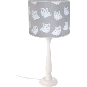 Lampka nocna do pokoju dziecięcego Szare Sowy