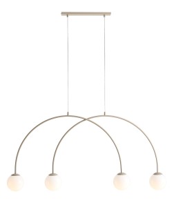 LAMPA WISZĄCA UNA 4 BEIGE S