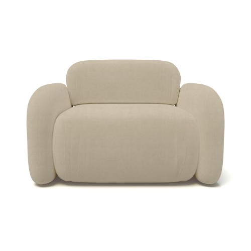 Fotel do karmienia Yoko Lounge beżowy velvet