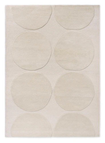 Dywan dziecięcy z wełny Marimekko Isot Natural White - połączenie beżu i bieli