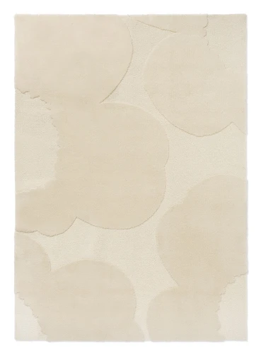 Nowoczesny dywan Marimekko Iso Unikko Natural White - kremowe kwiaty