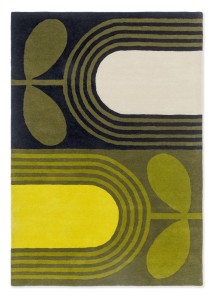 Zielony dywan w kwiaty Orla Kiely Striped Tulip Seagrass
