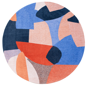 Okrągły abstrakcyjny dywan Louis De Poortere Shapes Carpe Diem Round