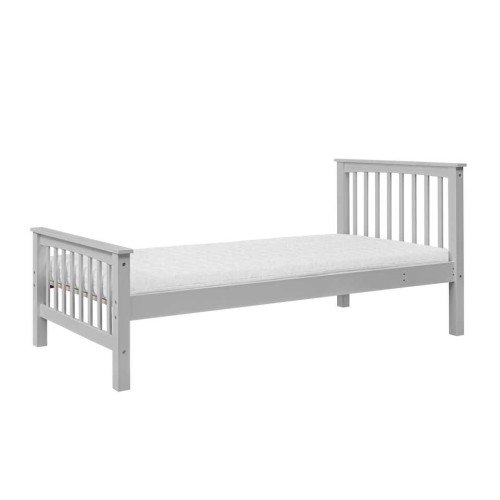 Inmondo Collet Łóżko do pokoju dziecięcego Szczeblinka 90x200 szare