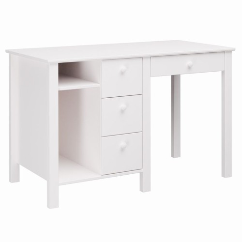 Inmondo Collet Biurko dziecięce z szufladami i przegrodą białe 