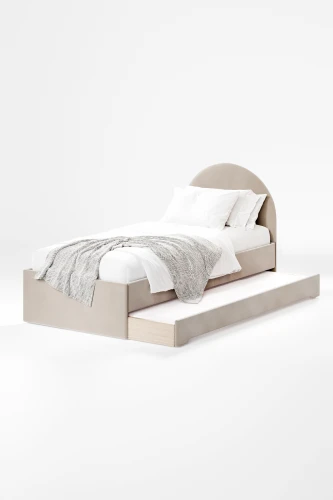 łóżko z wysuwaną szufladą double bed polokragle bezowe.jpg