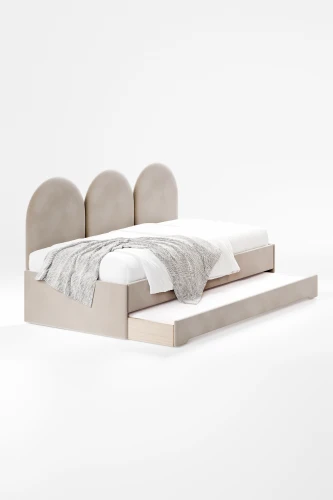 łóżko z wysuwaną szufladą double bed z panelami sciennymi bezowe.jpg