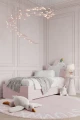 łóżko z wysuwaną szufladą double bed jednorozec unicorn rozowe aranzacja pokoj dziecka.jpg