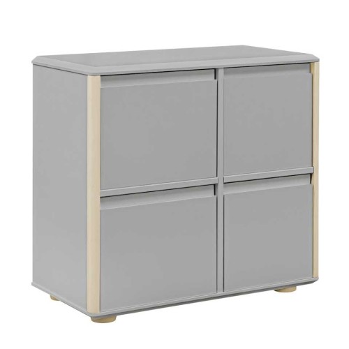 Komoda z drzwiczkami 4D Funflex szara