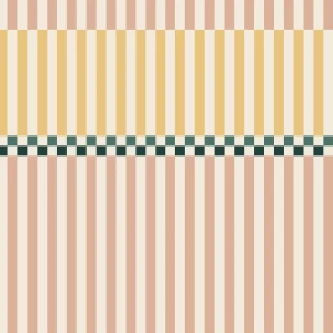 Tapeta Stripes Happy Cherry Pink and Sunny Yellow Różowa Żółta