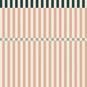 Tapeta Stripes Happy Cherry Pink and Green Różowa Zielona
