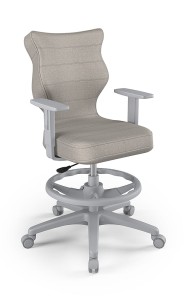 Entelo Ergonomiczne krzesło biurkowe dla dzieci Duo szary szara podstawa