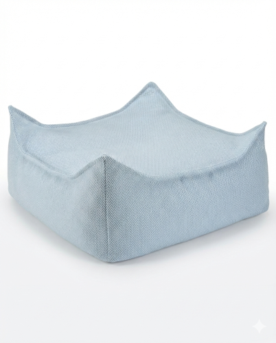 Wigiwama Dziecięca kwadratowa pufa ogrodowa Azure