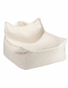Wigiwama Dziecięca pufa Cream White