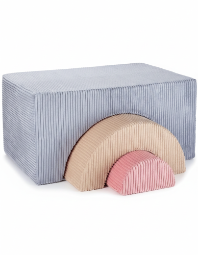 Wigiwama Dziecięcy zestaw klocków piankowych Rainbow Blueberry Blue