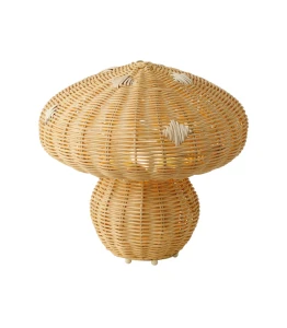 Lampa stołowa Allie z rattanowym kloszem