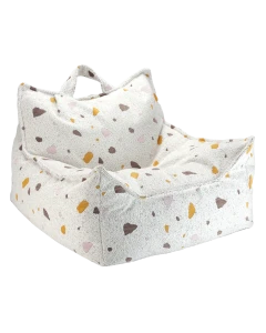 Pufa dziecięca Terrazzo Marble